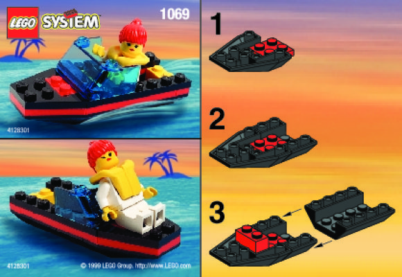 Bauanleitungen LEGO - 1069 - 2882 SPEED BOAT (NBD): Page 1