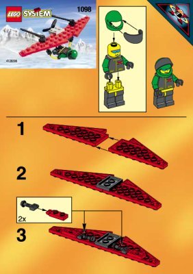 Bauanleitungen LEGO - 1098 - 6585 HANG GLIDER (NBD): Page 1