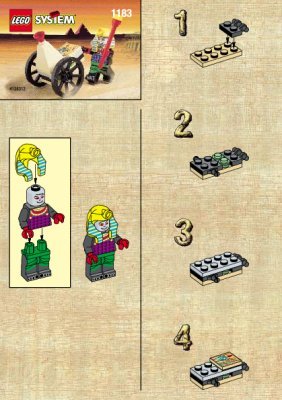 Bauanleitungen LEGO - 1183 - MUMMY WITH SMALL CAR: Page 1