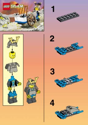 Bauanleitungen LEGO - 1186 - NINJA WITH SWORDS: Page 1