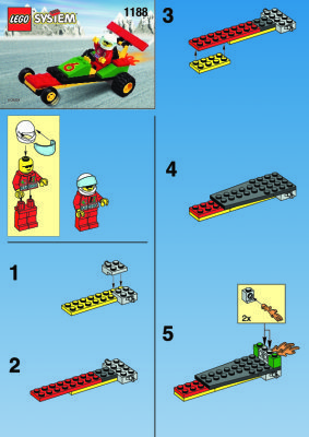 Bauanleitungen LEGO - 1188 - DRAGSTER: Page 1