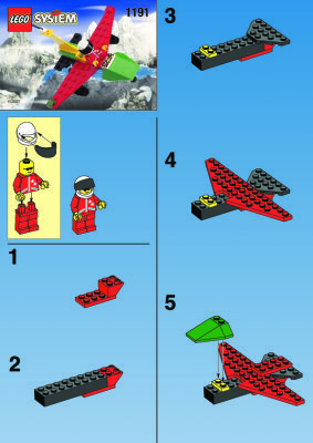 Bauanleitungen LEGO - 1191 - AIR PLANE: Page 1