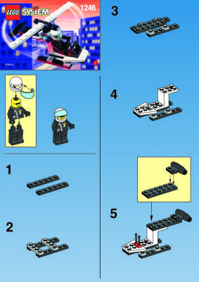 Bauanleitungen LEGO - 1246 - POLICE HELICOPTER: Page 1