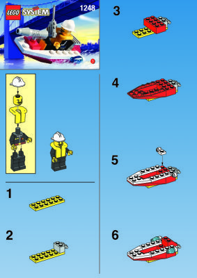 Bauanleitungen LEGO - 1248 - FIRE BOAT: Page 1