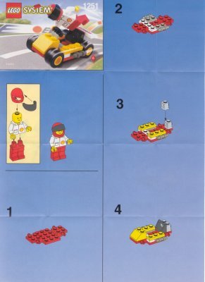 Bauanleitungen LEGO - 1251 - SHELL GO-CART: Page 1