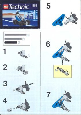 Bauanleitungen LEGO - 1258 - PROPELLER CAR: Page 1