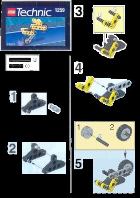 Bauanleitungen LEGO - 1259 - MOTOR CYCLE: Page 1