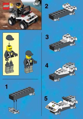 Bauanleitungen LEGO - 1297 - POLICE CAR: Page 1