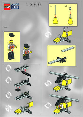 Bauanleitungen LEGO - 1360 - DIRECTOR'S COPTER: Page 1