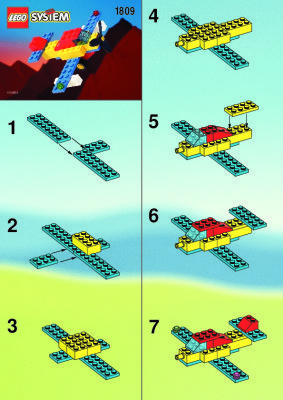 Bauanleitungen LEGO - 1809 - INFLIGHT FUN FLYER GA: Page 1