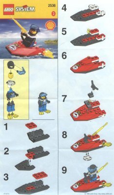 Bauanleitungen LEGO - 2536 - JETSKI: Page 1