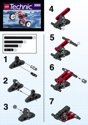 Bauanleitungen LEGO - 3000 - JUMPING TRIKE: Page 1