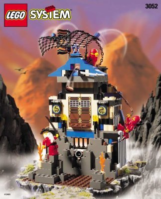 Bauanleitungen LEGO - 3052 - Ninja's Fire Fortress: Page 1