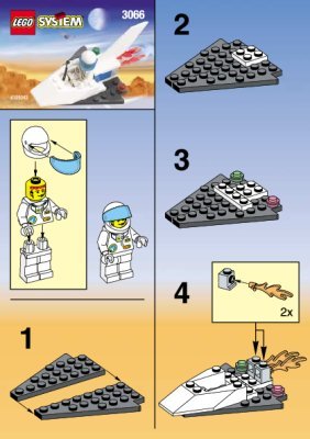 Bauanleitungen LEGO - 3066 - MINI JET: Page 1