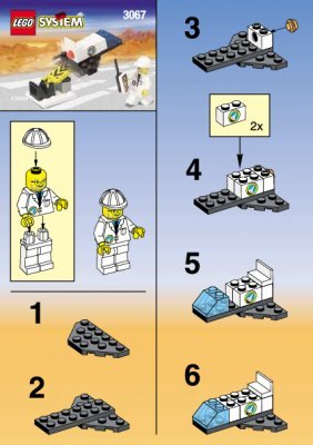 Bauanleitungen LEGO - 3067 - REMOTE CONTROL ROCKET: Page 1