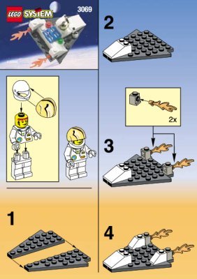 Bauanleitungen LEGO - 3069 - SPACE JET: Page 1