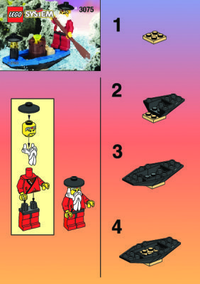 Bauanleitungen LEGO - 3075 - NINJA MASTER BOAT: Page 1