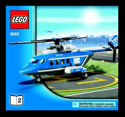 Bauanleitungen LEGO - 3222 - Helicopter and Limousine: Page 1