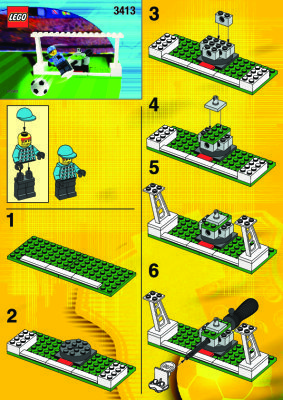 Bauanleitungen LEGO - 3413 - GOAL KEEPER: Page 1