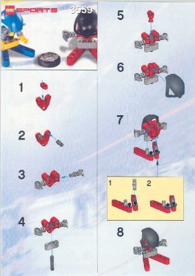 Bauanleitungen LEGO - 3559 - Red & Blue Player: Page 1