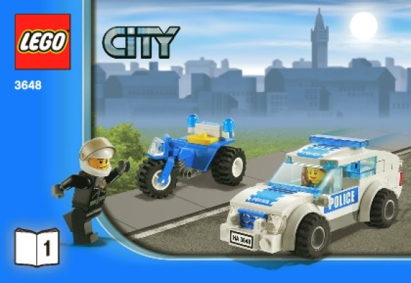 Bauanleitungen LEGO - 3648 - Police Chase: Page 1