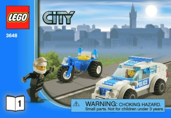 Bauanleitungen LEGO - 3648 - Police Chase: Page 1