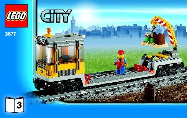 Bauanleitungen LEGO - 3677 - Red Cargo Train: Page 1