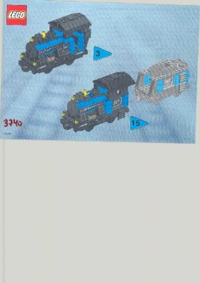 Bauanleitungen LEGO - 3740 - SMALL TRAIN BASIS: Page 1