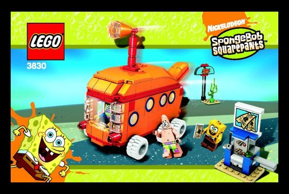 Bauanleitungen LEGO - 3830 - The Bikini Bottom Express: Page 1