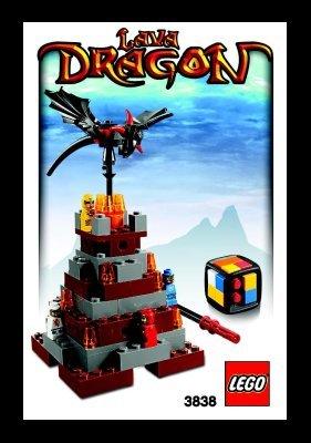 Bauanleitungen LEGO - 3838 - Lava Dragon: Page 1