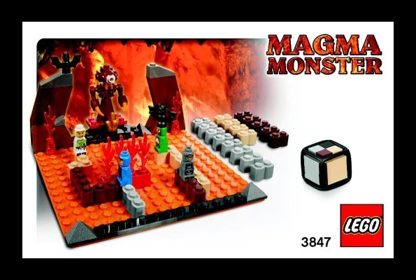 Bauanleitungen LEGO - 3847 - Magma Monster: Page 1