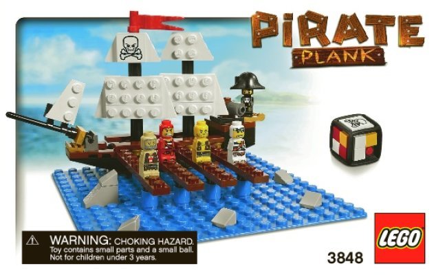 Bauanleitungen LEGO - 3848 - Pirate Plank: Page 1