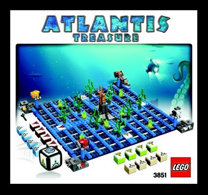 Bauanleitungen LEGO - 3851 - Atlantis Treasure: Page 1