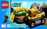 Bauanleitungen LEGO - City - 4203 - Grubenbagger mit Transporter: Page 1