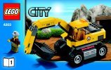 Bauanleitungen LEGO - City - 4203 - Grubenbagger mit Transporter: Page 1