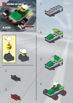 Bauanleitungen LEGO - 4300 - Green LEGO® Car: Page 1