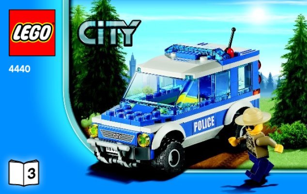 Bauanleitungen LEGO - 4440 - Forest Police Station: Page 1