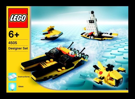 Bauanleitungen LEGO - 4505 - Sea Machines: Page 1