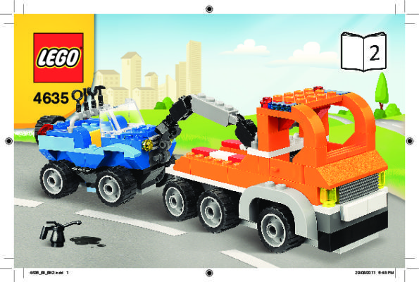 Bauanleitungen LEGO - 4635 - Fun with Vehicles: Page 1