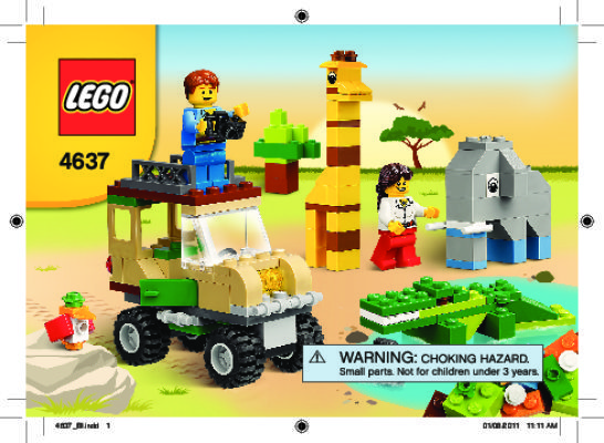 Bauanleitungen LEGO - 4637 - Safari Building Set: Page 1