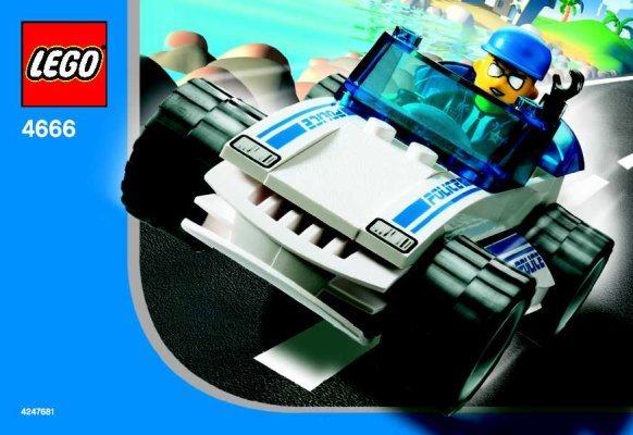 Bauanleitungen LEGO - 4666 - Speedy Police Car: Page 1