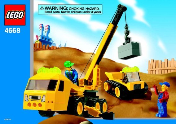 Bauanleitungen LEGO - 4668 - Outrigger Construction Crane: Page 1