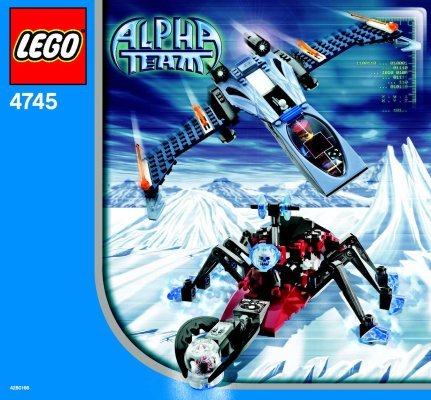 Bauanleitungen LEGO - 4745 - Blue Eagle versus Snow Crawler: Page 1