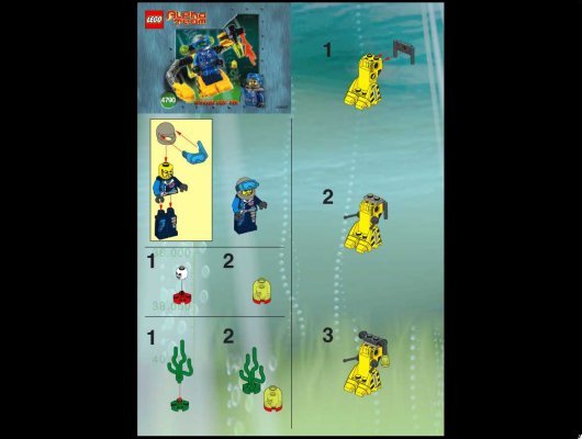 Bauanleitungen LEGO - 4790 - AT Deep Sea Robot Diver: Page 1