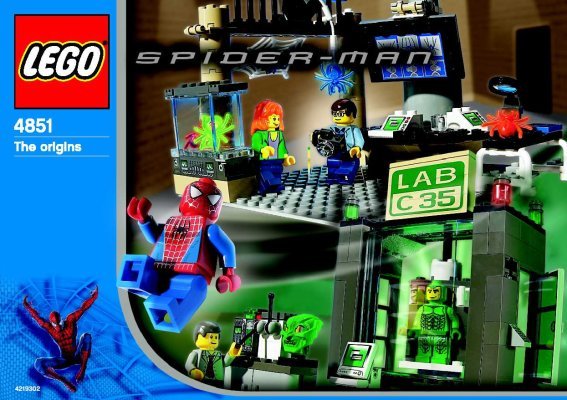 Bauanleitungen LEGO - 4851 - Spider-Man™ and Green Goblin™ - the orig: Page 1