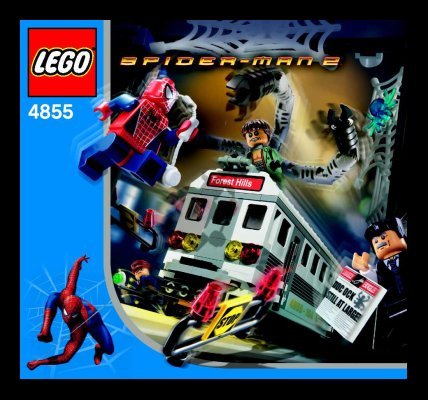 Bauanleitungen LEGO - 4855 - Spider-Man's Train Rescue: Page 1