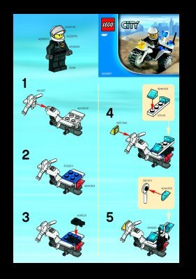 Bauanleitungen LEGO - 4897 - Police Trike: Page 1