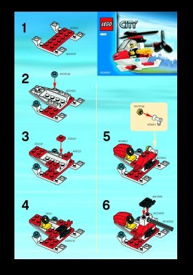 Bauanleitungen LEGO - 4900 - Fire Helicopter: Page 1