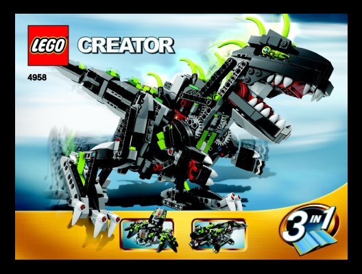 Bauanleitungen LEGO - 4958 - Monster Dino: Page 1