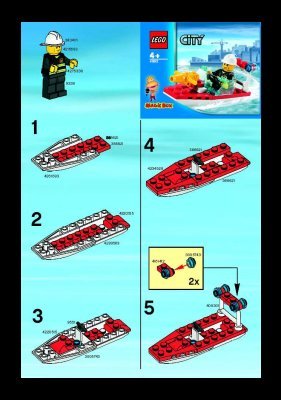 Bauanleitungen LEGO - 4992 - Fire Boat: Page 1